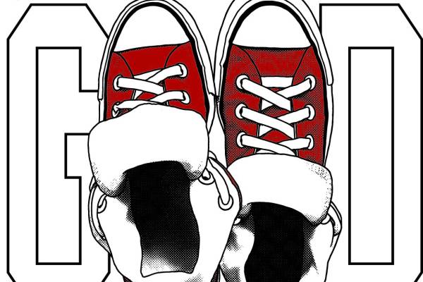 鞋子字母图案印花矢量图服装裁片T恤烫图印花花型素材