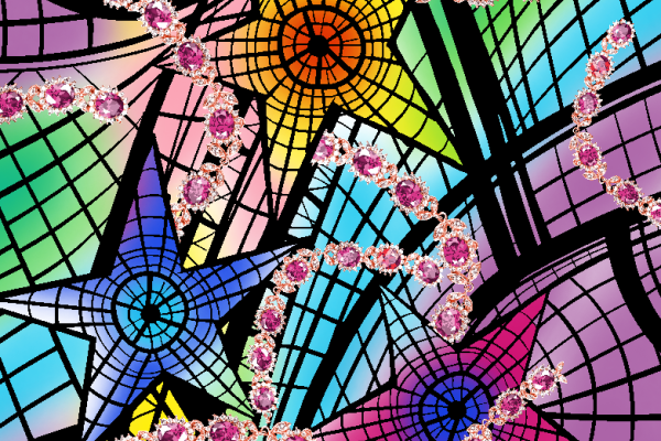 几何线条图案珠宝拼接印花矢量图服装纺织面料水印数码印花金昌花型素材