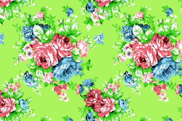 植物花卉牡丹花拼接印花矢量图服装纺织面料水印数码印花金昌花型素材