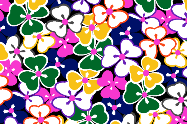 植物小碎花拼接印花矢量图服装纺织面料水印数码印花金昌花型素材