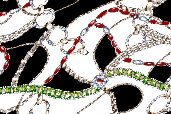 几何纹路链条拼接印花矢量图服装纺织面料水印数码印花金昌花型素材