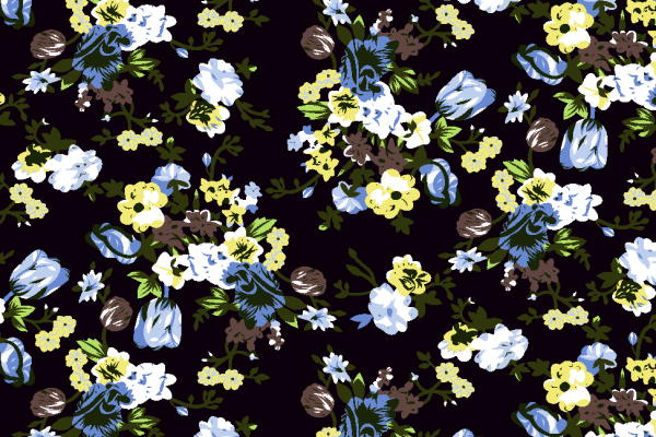 植物花卉小花朵拼接印花矢量图服装纺织面料水印数码印花金昌花型素材