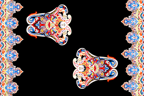 几何花纹印花矢量图服装纺织面料水印数码印花金昌花型素材