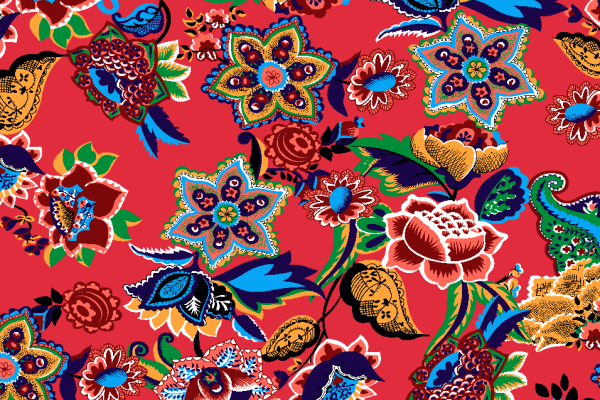 几何花卉拼接印花矢量图服装纺织面料水印数码印花金昌花型素材