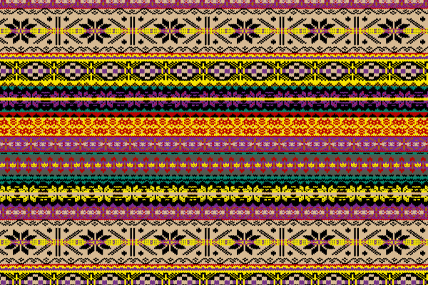 几何图案拼接民族风印花矢量图服装纺织面料水印数码印花金昌花型素材