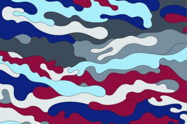 几何涂鸦迷彩印花拼接印花矢量图服装纺织面料数码印花花型素材