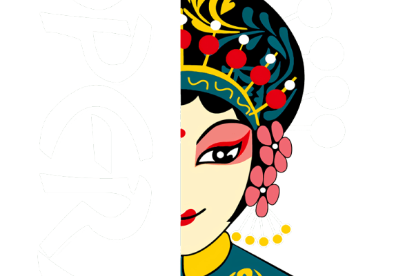 京剧脸谱印花免扣图服装裁片T恤烫图印花花型素材