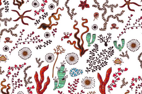 几何花纹植物印花矢量图服装纺织面料数码印花花型素材