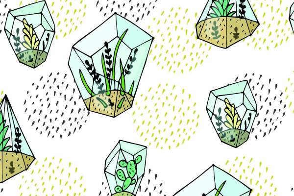 几何涂鸦印花矢量图服装纺织面料数码印花花型素材