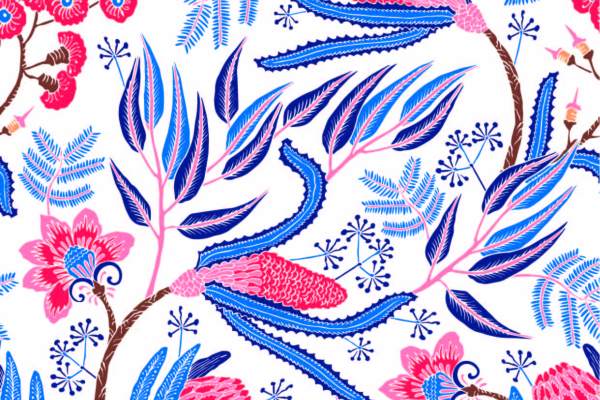 几何植物花纹印花矢量图服装纺织面料数码印花花型素材