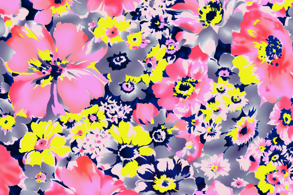 植物花卉小碎花拼接印花矢量图服装纺织面料水印数码印花金昌花型素材