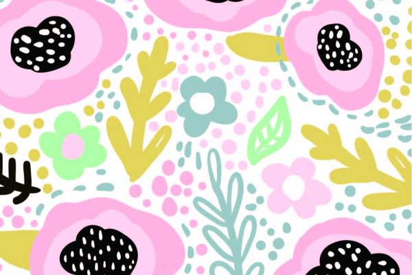 卡通几何花纹印花矢量图服装纺织面料数码印花花型素材