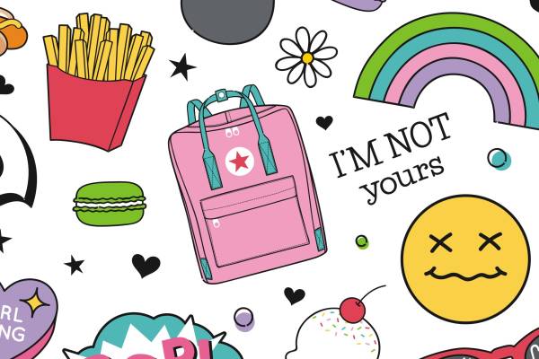 文字图案艺术字体物品器件墨镜美食世界食物零食印花矢量图