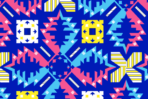 多彩几何图案拼接印花矢量图服装纺织面料水印数码印花金昌花型素材