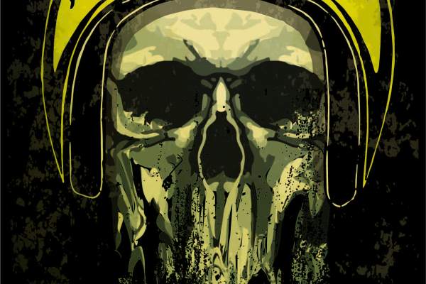 几何涂鸦骷髅头字母印花矢量图服装裁片T恤烫图印花花型素材