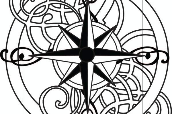 几何花纹印花矢量图服装裁片T恤烫图印花花型素材