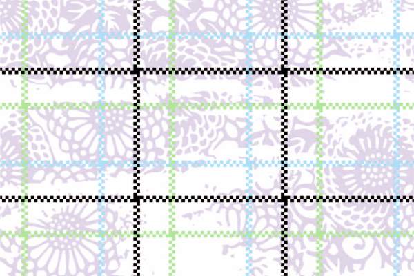 几何花纹线条格子印花矢量图服装纺织面料数码印花花型素材