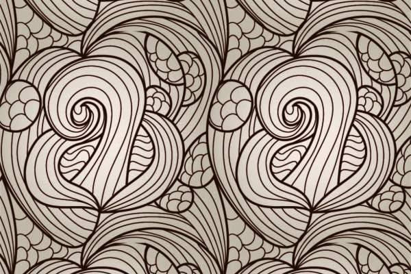 几何花纹波浪印花矢量图服装纺织面料数码印花花型素材