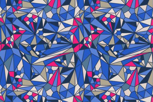 几何三角图案拼接印花矢量图服装纺织面料数码印花花型素材