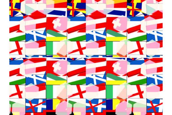 几何花纹方格线条拼接印花矢量图服装纺织面料数码印花花型素材