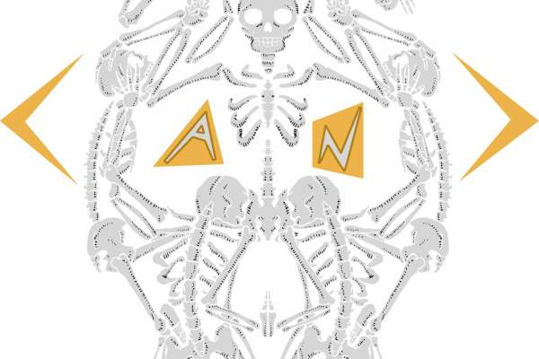 几何图案骷髅头拼接印花矢量图服装裁片T恤烫图印花花型素材