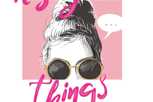 女孩字母印花矢量图服装裁片T恤烫图印花花型素材