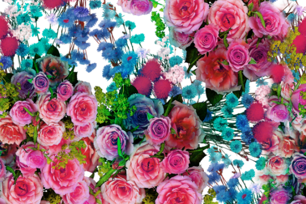 植物花卉牡丹花印花图案服装纺织面料数码印花图案素材