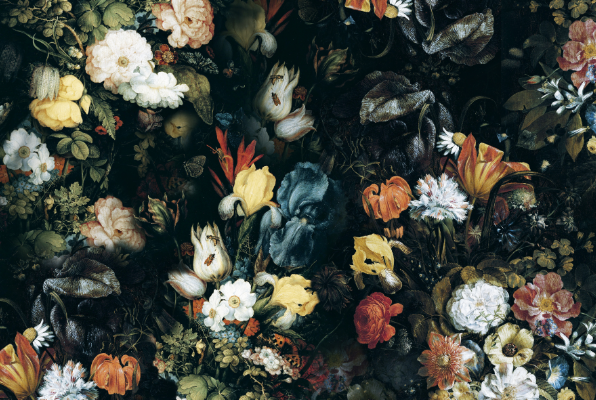 复古植物花卉印花图案服装纺织面料数码印花图案素材