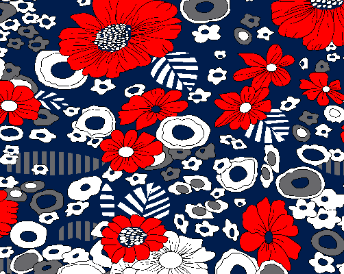 几何图案植物花朵印花矢量图服装纺织面料水印数码印花金昌花型素材