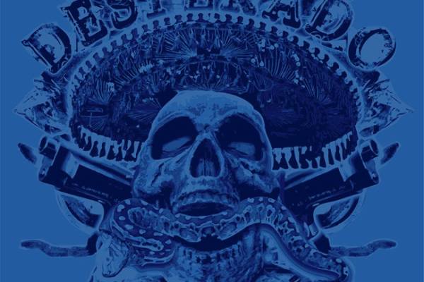 矢量骷髅风格印花素材