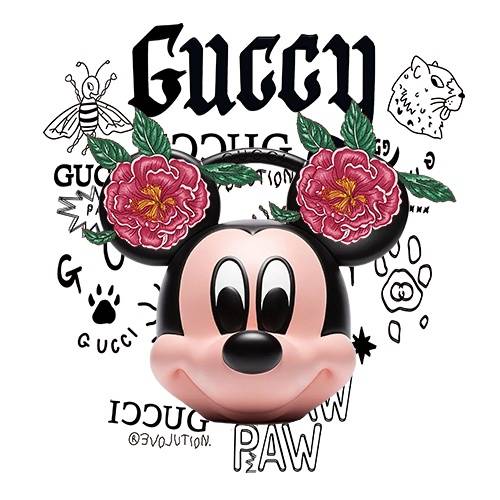 大牌字母gucci牡丹花卡通米妮潮牌印花矢量图服装裁片t恤烫图印花花型