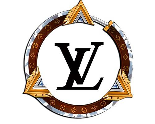 大牌LV印花矢量图服装裁片T恤烫图印花花型素材