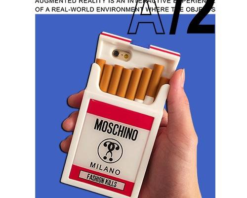 字母数字香烟MOSCHINO潮牌印花矢量图服装裁片T恤烫图印花花型素材