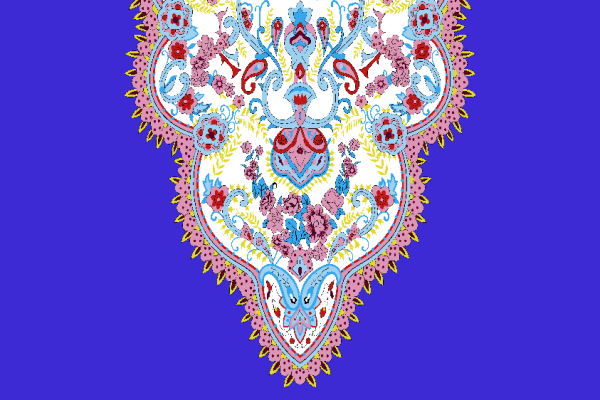 民族风几何花纹印花矢量图服装纺织面料水印数码印花花型素材