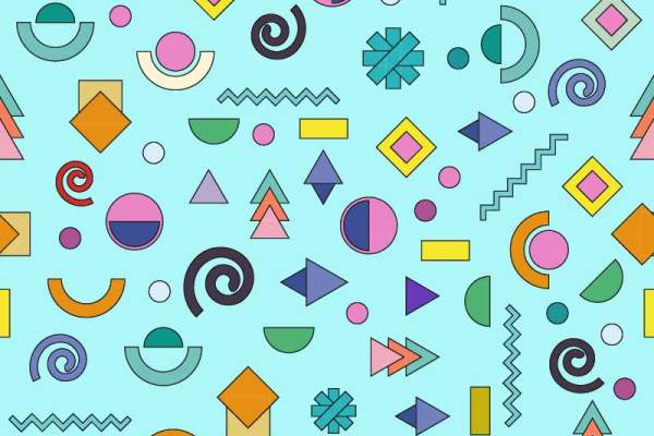 几何图案印花矢量图服装纺织面料数码印花花型素材