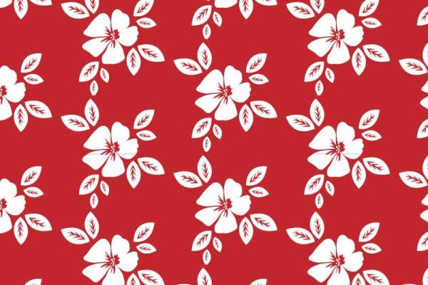 植物花瓣叶子拼接矢量图服装纺织面料数码印花素材