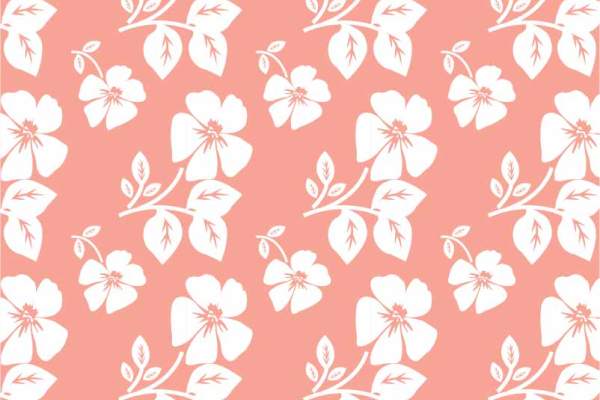 植物花瓣叶子拼接矢量图服装纺织面料数码印花素材