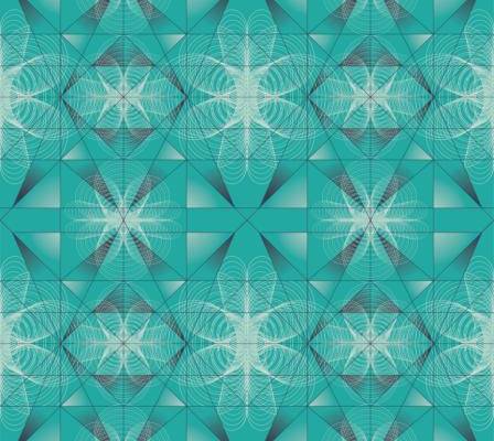 几何线条拼接图案印花矢量图服装纺织数码印花素材