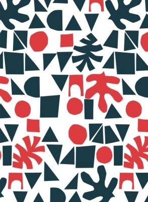 几何图案拼接印花矢量图服装纺织面料数码印花素材