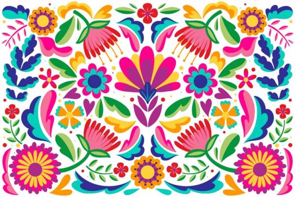 几何植物花卉印花矢量图服装纺织数码印花素材