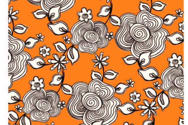 植物花纹印花矢量图服装纺织数码印花素材