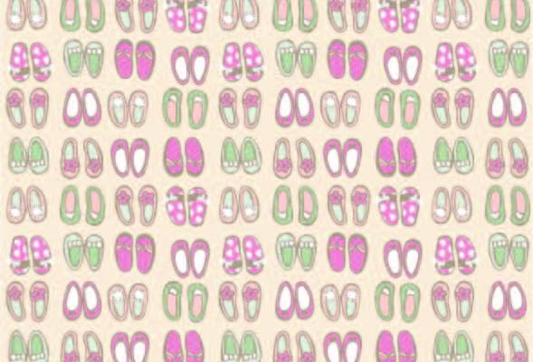 卡通鞋子拼接印花矢量图服装纺织数码印花花型素材