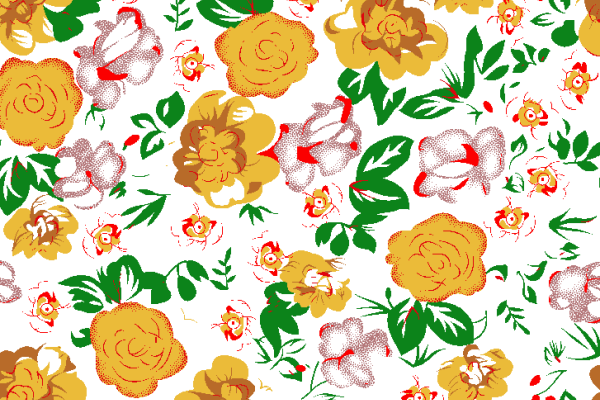 几何植物花卉印花矢量图服装纺织面料水印数码印花金昌花型素材