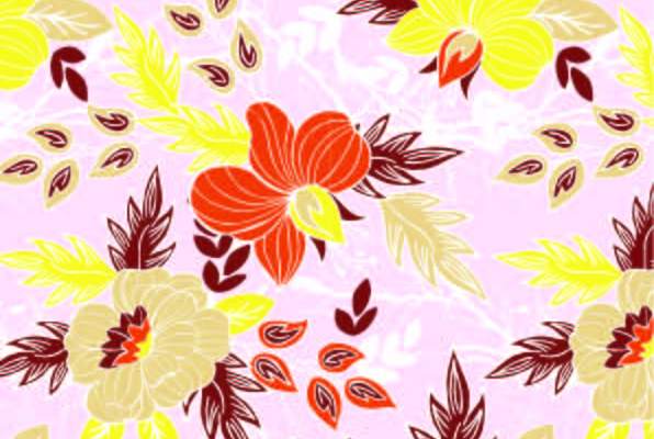 植物花卉印花矢量图服装纺织数码印花花型素材