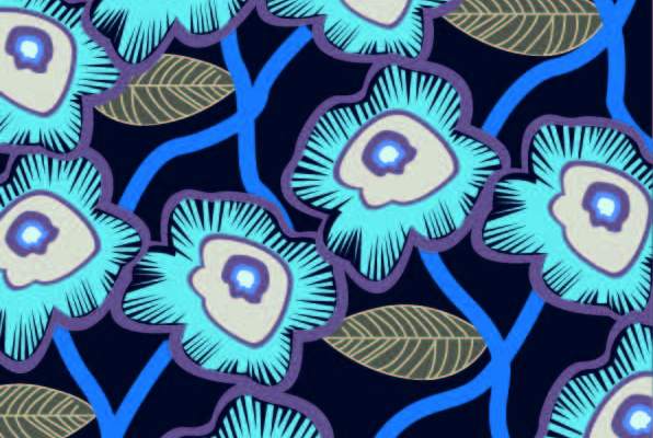 几何花纹树叶印花矢量图服装纺织数码印花花型素材