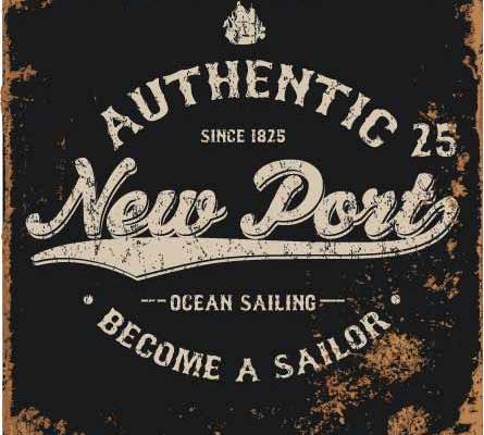 字母印花矢量图服装裁片T恤烫图印花花型素材