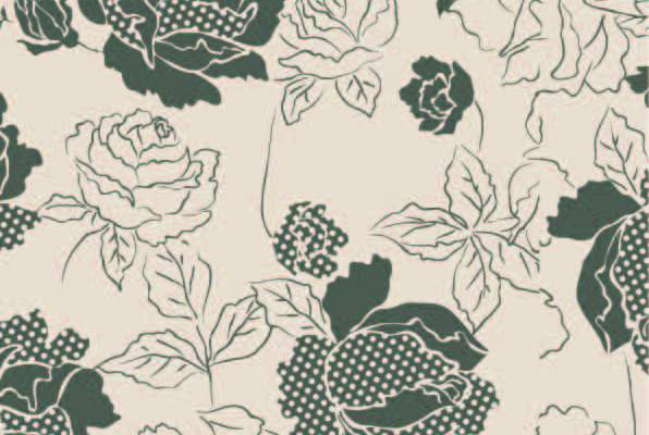 植物牡丹花印花矢量图服装纺织数码印花花型素材