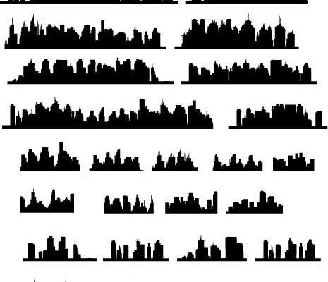 几何建筑素材矢量图