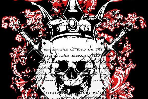 几何花纹骷髅头字母宝剑印花矢量图服装裁片T恤烫图印花花型素材