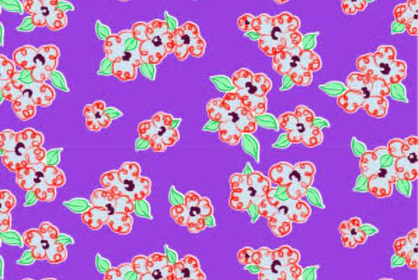 几何花朵印花矢量图服装纺织数码印花花型素材